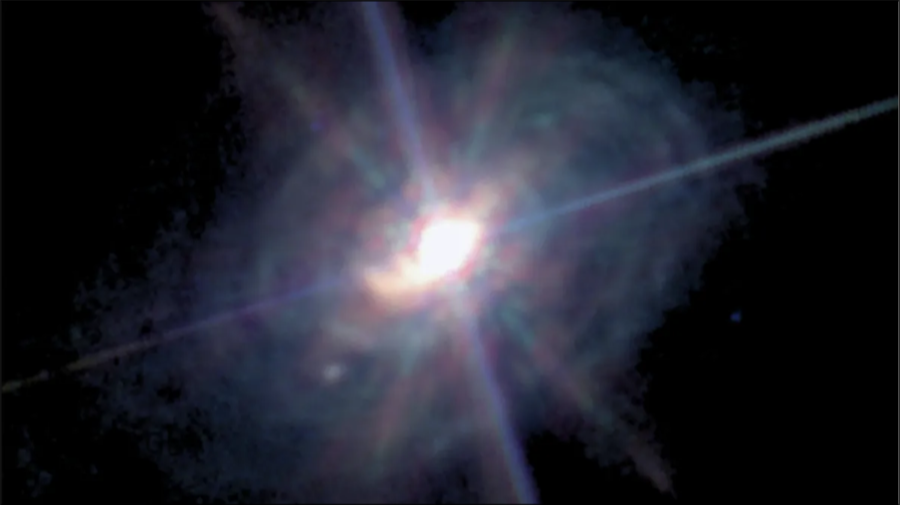 JWST Shock Near Black Hole